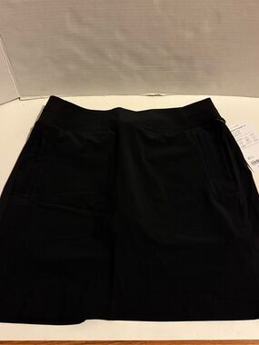 Athleta Women's Brooklyn Skort 16’’ with Zip Pockets Black , Size 10 Tall NWT